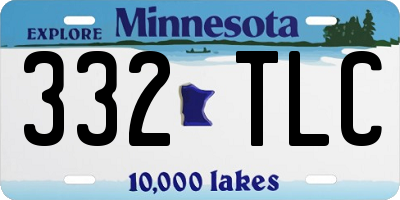 MN license plate 332TLC