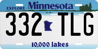 MN license plate 332TLG