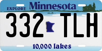 MN license plate 332TLH