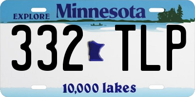 MN license plate 332TLP