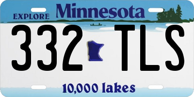 MN license plate 332TLS