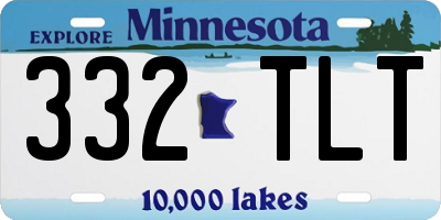 MN license plate 332TLT