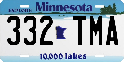 MN license plate 332TMA