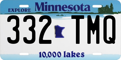 MN license plate 332TMQ