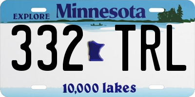MN license plate 332TRL