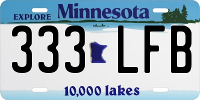 MN license plate 333LFB