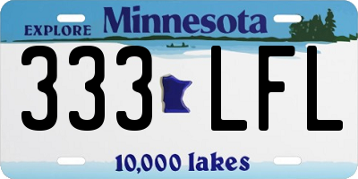 MN license plate 333LFL