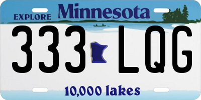 MN license plate 333LQG
