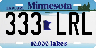 MN license plate 333LRL