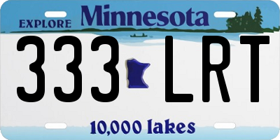 MN license plate 333LRT