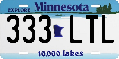 MN license plate 333LTL
