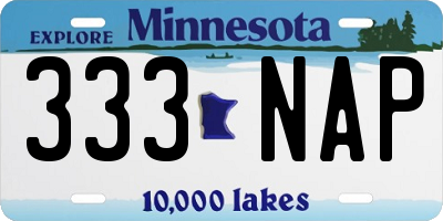 MN license plate 333NAP