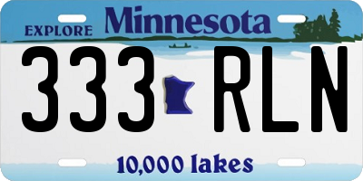 MN license plate 333RLN