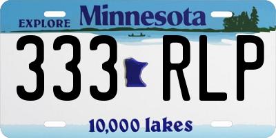 MN license plate 333RLP