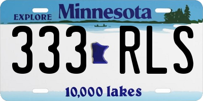 MN license plate 333RLS