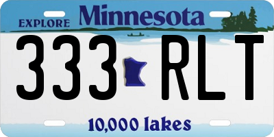MN license plate 333RLT