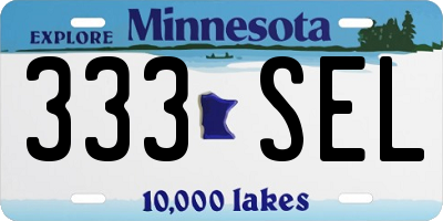 MN license plate 333SEL