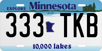 MN license plate 333TKB