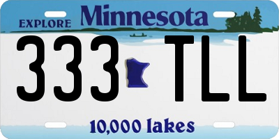 MN license plate 333TLL