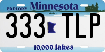 MN license plate 333TLP