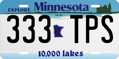 MN license plate 333TPS