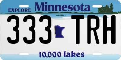 MN license plate 333TRH