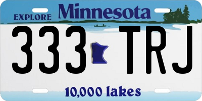 MN license plate 333TRJ