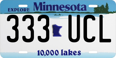 MN license plate 333UCL