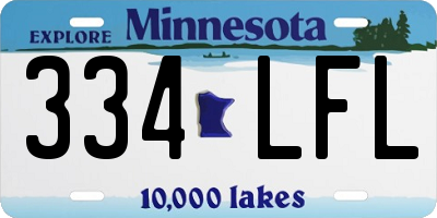 MN license plate 334LFL