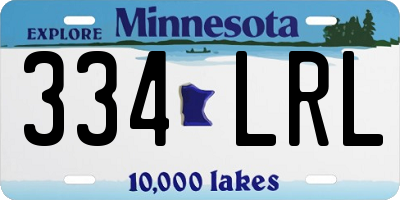 MN license plate 334LRL