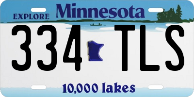 MN license plate 334TLS