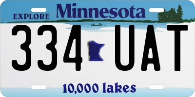MN license plate 334UAT