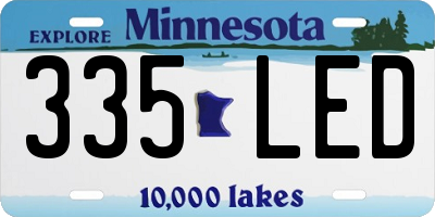 MN license plate 335LED