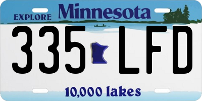 MN license plate 335LFD