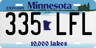 MN license plate 335LFL