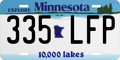 MN license plate 335LFP