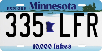 MN license plate 335LFR