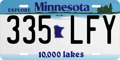 MN license plate 335LFY