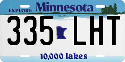 MN license plate 335LHT