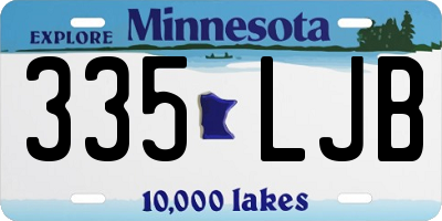 MN license plate 335LJB