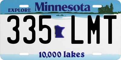 MN license plate 335LMT