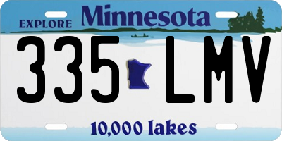 MN license plate 335LMV