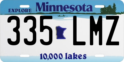 MN license plate 335LMZ