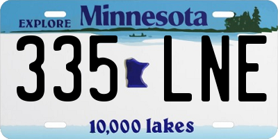 MN license plate 335LNE