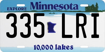 MN license plate 335LRI