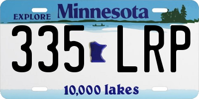 MN license plate 335LRP