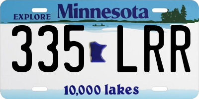 MN license plate 335LRR