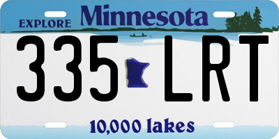 MN license plate 335LRT