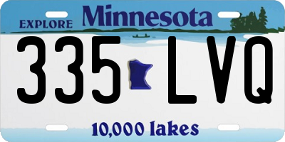 MN license plate 335LVQ
