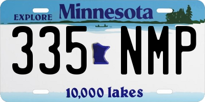 MN license plate 335NMP
